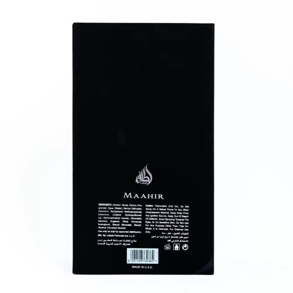 MAAHIR BLACK EDITION FOR UNISEX 100ml EDP - Image 4