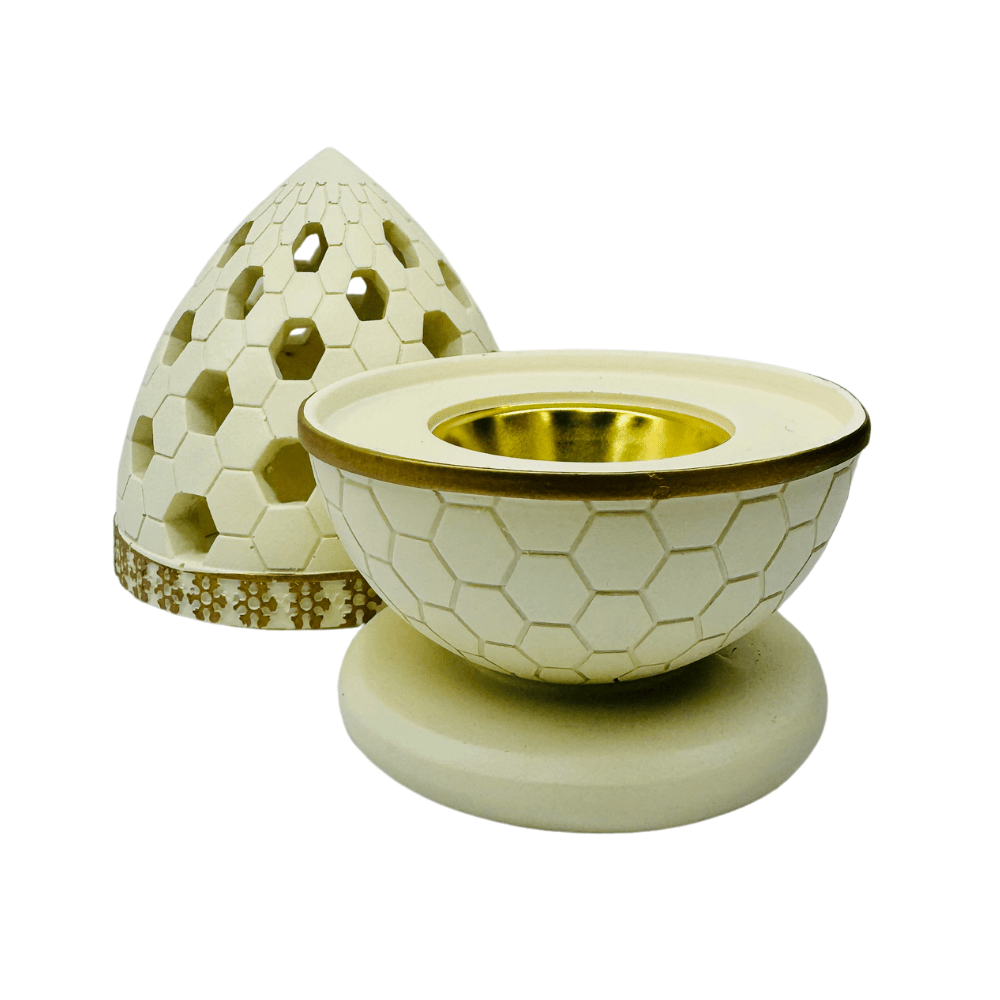 BAKHOOR BURNER EGG SHAPE – CREAM - Image 2
