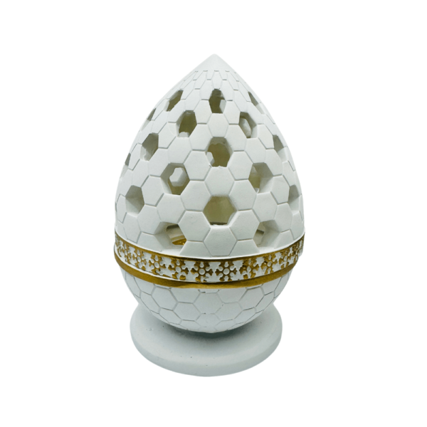 BAKHOOR BURNER EGG SHAPE - WHITE