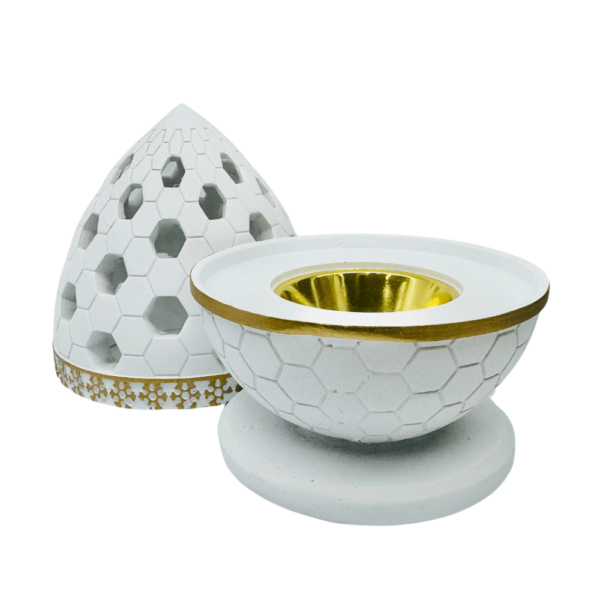 BAKHOOR BURNER EGG SHAPE - WHITE - Image 2